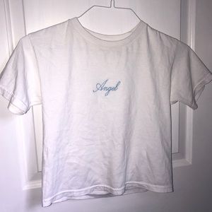 SOLD Brandy Melville Angel Cropped T-Shirt